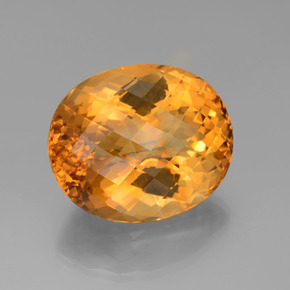 Citrino naturale oro da 60,77 ct, taglio ovale, VVS