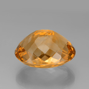 Citrino naturale oro da 60,77 ct, taglio ovale, VVS