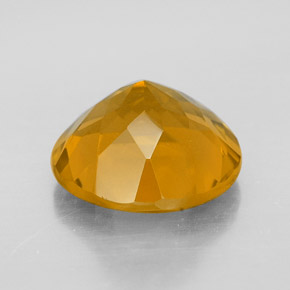 Citrino Giallo oro naturale da 5.49 ct, Taglio rotondo, VVS