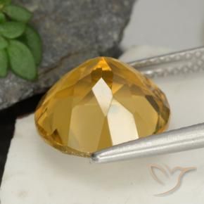 Citrino Light Brownish Golden  naturale da 4.48 ct, Rotondo, VS