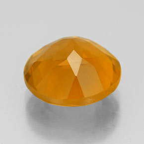 Citrino naturale giallo da 4,40 ct, taglio rotondo, VVS