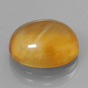 Citrino naturale giallo da 8,07 ct, taglio ovale, trasparente