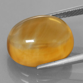 Citrino naturale giallo da 8,07 ct, taglio ovale, trasparente