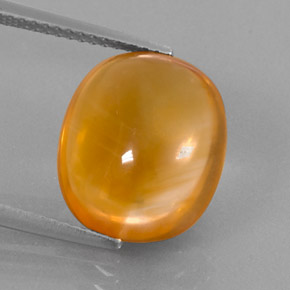 Citrino naturale arancione da 7,81 ct, taglio ovale, trasparente