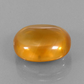 Citrino naturale arancione da 7,81 ct, taglio ovale, trasparente
