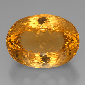 Citrino naturale giallo da 53,06 ct, taglio ovale, IF
