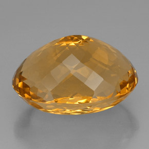 Citrino naturale giallo da 53,06 ct, taglio ovale, IF