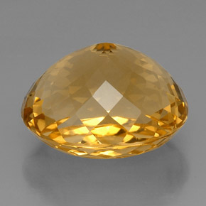 Citrino naturale giallo da 57,19 ct, taglio ovale, VVS