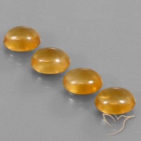11.46ctw Naturale Arancio-Oro Citrino, Ovale, Trasparente