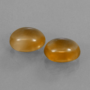 Citrino naturale dorato da 5,85 ct, taglio ovale, trasparente