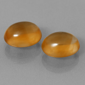 Citrino naturale dorato da 5,89 ct, taglio ovale, trasparente