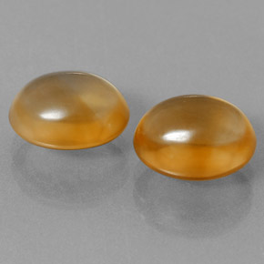 Citrino naturale dorato da 6,40 ct, taglio ovale, trasparente