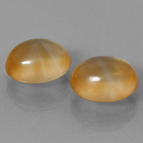 Citrino naturale dorato da 5,96 ct, taglio ovale, trasparente