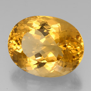 Citrino naturale oro da 37,07 ct, taglio ovale, VVS