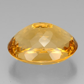 Citrino naturale oro da 37,07 ct, taglio ovale, VVS