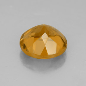 Citrino naturale giallo da 4,30 ct, taglio rotondo, VVS-VS