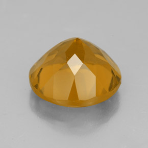 Citrino naturale oro da 5,93 ct, taglio rotondo, VVS