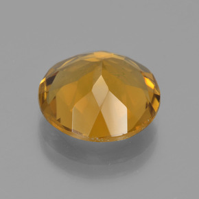 Citrino naturale giallo da 5,14 ct, taglio rotondo, VVS-VS