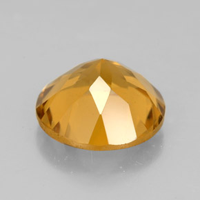 Citrino naturale giallo da 4,27 ct, taglio rotondo, VS