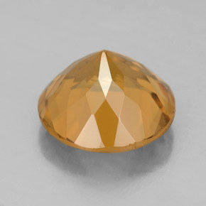 Citrino naturale giallo da 5,74 ct, taglio rotondo, VVS-VS