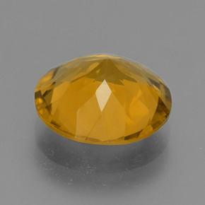 Citrino naturale dorato da 4,77 ct, taglio rotondo, VS