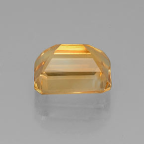 Citrino naturale giallo da 2,56 ct, taglio smeraldo, VVS-VS