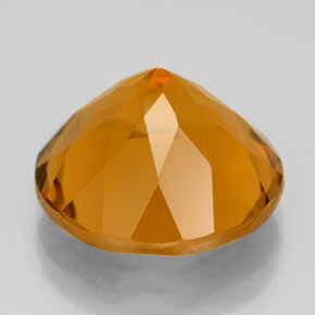 Citrino naturale giallo da 8,54 ct, taglio rotondo, VS