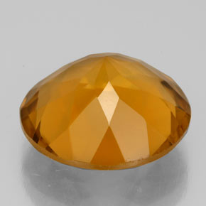 Citrino naturale arancione da 8,15 ct, taglio rotondo, VS