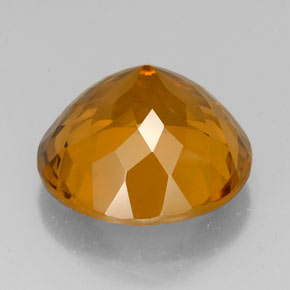 Citrino naturale giallo da 19,84 ct, taglio rotondo, VVS-VS