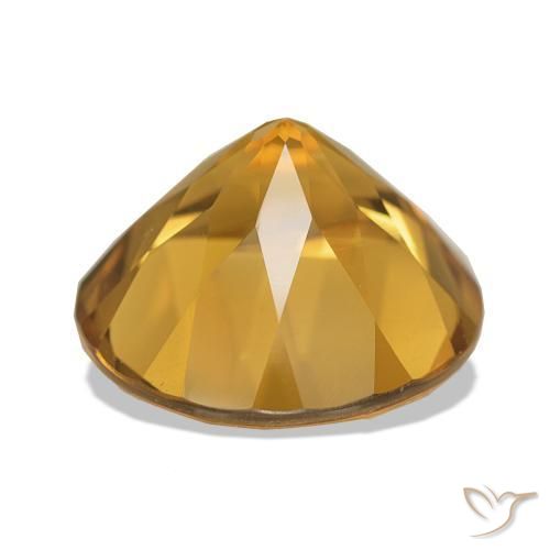 Citrino Arancio Medio naturale da 7.91 ct, Rotondo, VS