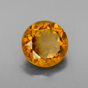 Citrino Giallo oro naturale da 4.70 ct, Taglio rotondo, VS