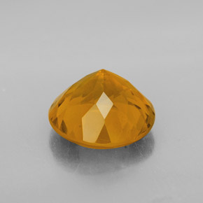 Citrino naturale giallo da 5,77 ct, taglio rotondo, VS