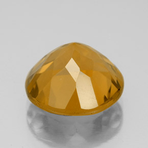 Citrino naturale oro da 5,52 ct, taglio rotondo, VVS