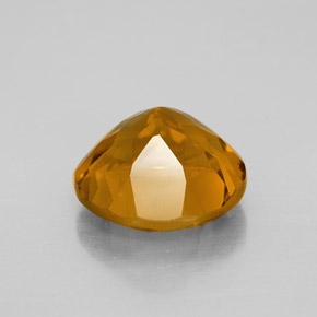 Citrino naturale giallo da 5,79 ct, taglio rotondo, VVS