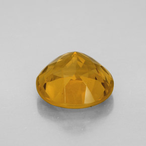 Citrino naturale dorato da 5,56 ct, taglio rotondo, VVS-VS