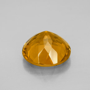 Citrino naturale oro da 5,54 ct, taglio rotondo, VVS