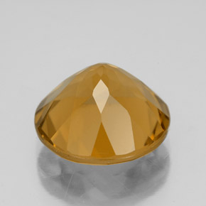 Citrino naturale giallo da 5,48 ct, taglio rotondo, VVS