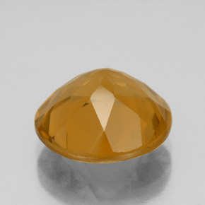 Citrino Dark Orange  naturale da 5.24 ct, Taglio rotondo, VS