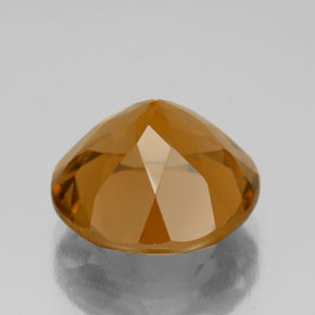 Citrino naturale dorato da 5,59 ct, taglio rotondo, VVS