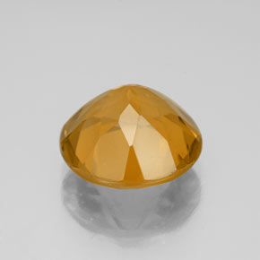 Citrino naturale oro da 4,30 ct, taglio rotondo, VVS