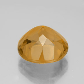 Citrino Arancio Scuro-Oro naturale da 5.91 ct, Taglio rotondo, VS