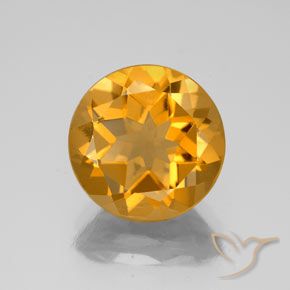 4.35ct Naturale Arancio intenso-OroG Citrino, Rotondo, VS
