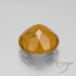 Citrino Arancio intenso-OroG naturale da 4.35 ct, Rotondo, VS