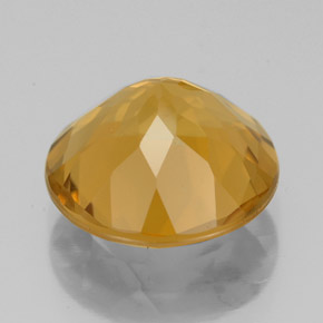 Citrino naturale dorato da 4,00 ct, taglio rotondo, VVS-VS