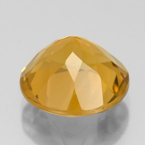 Citrino naturale dorato da 5,40 ct, taglio rotondo, VS