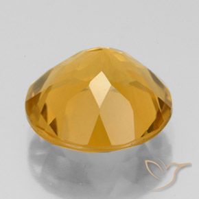 Citrino Dorato scuro naturale da 5.28 ct, Rotondo, VS