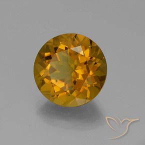 Citrino Marrone dorato naturale da 8.85 ct, Rotondo, VS