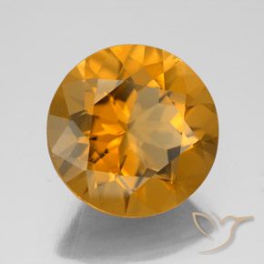 Citrino Arancio-Oro naturale da 7.69 ct, Rotondo, VS