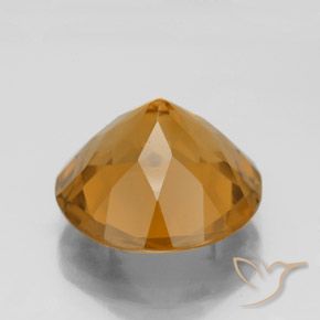 Citrino Arancio-Oro naturale da 7.69 ct, Rotondo, VS