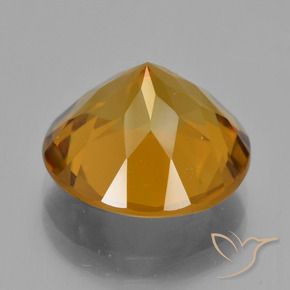 Citrino Marrone dorato naturale da 8.07 ct, Rotondo, VVS